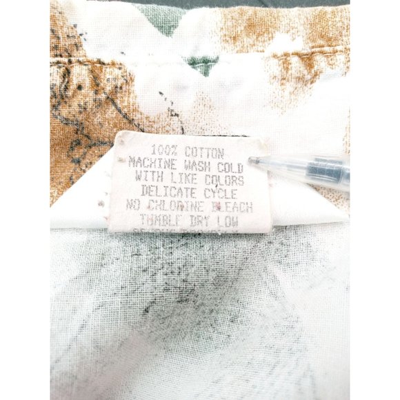 Vintage Roper Women's Western Button Shirt Medium Green Brown Long Sleeve Horses - Picture 6 of 12